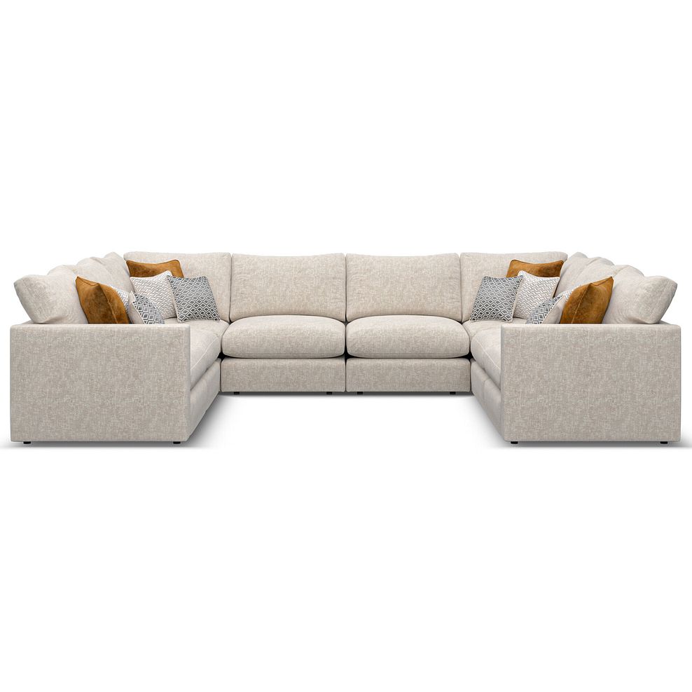 Malvern Large U-Shape Modular Corner Sofa in Beige fabric - Group 11 2