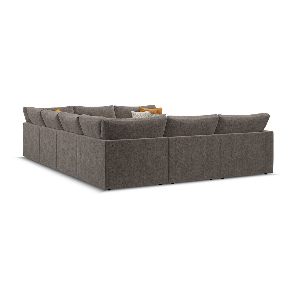 Malvern Large U-Shape Modular Corner Sofa in Brown fabric - Group 11 3