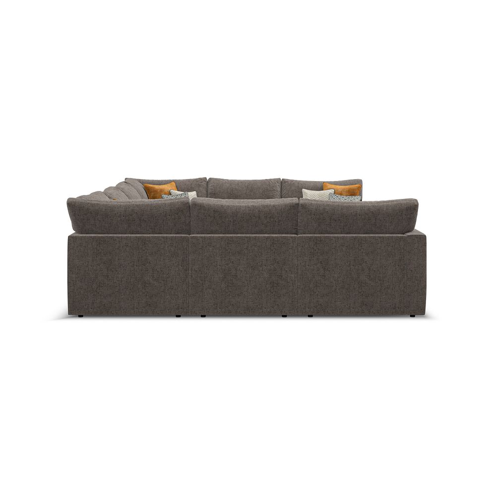 Malvern Large U-Shape Modular Corner Sofa in Brown fabric - Group 11 4