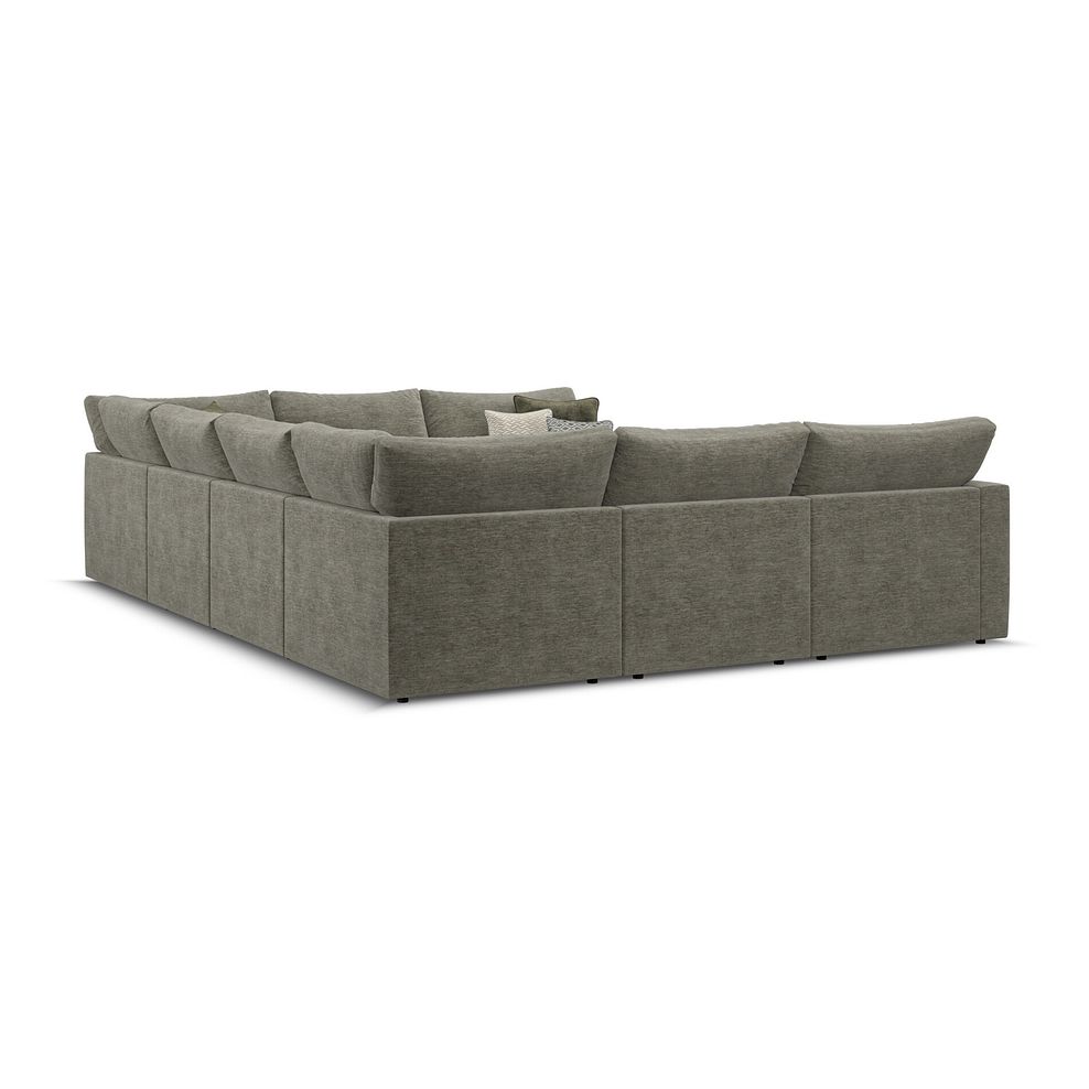 Malvern Large U-Shape Modular Corner Sofa in Olive Green fabric - Group 11 3