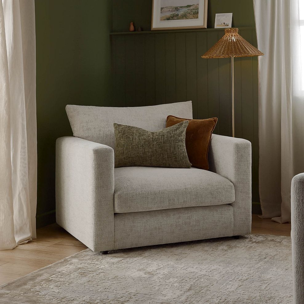 Malvern Loveseat in Beige fabric 2