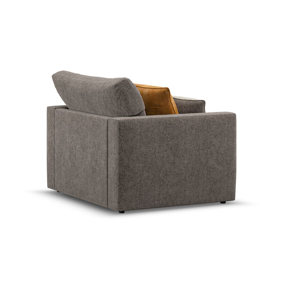 Malvern Loveseat in Brown fabric 3