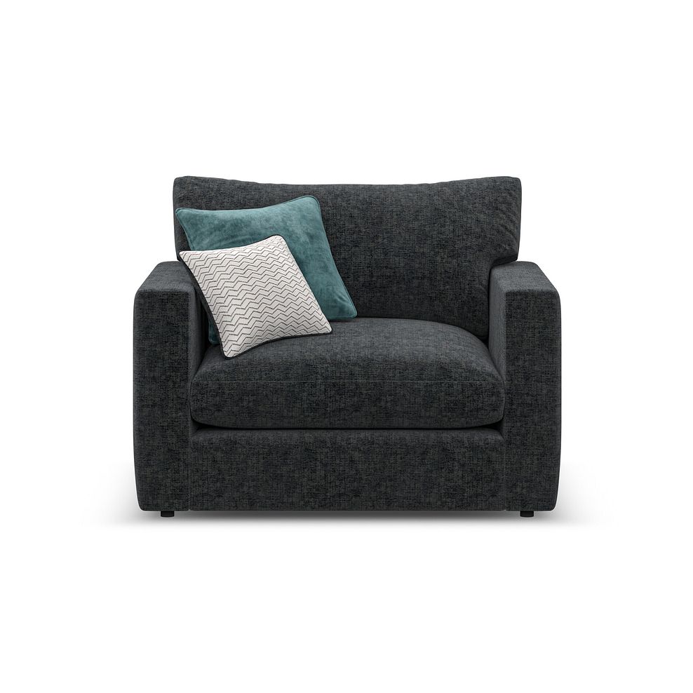 Malvern Loveseat in Charcoal fabric 2