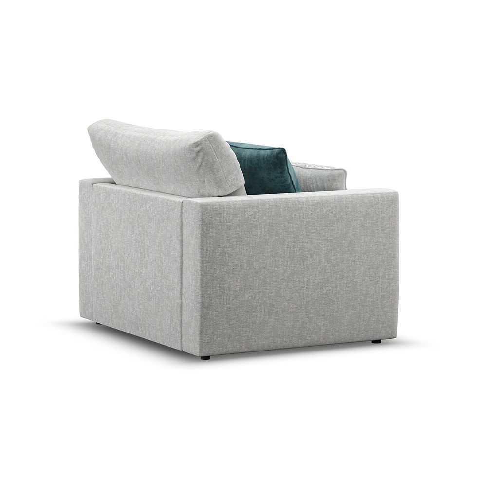 Malvern Loveseat in Silver fabric 3