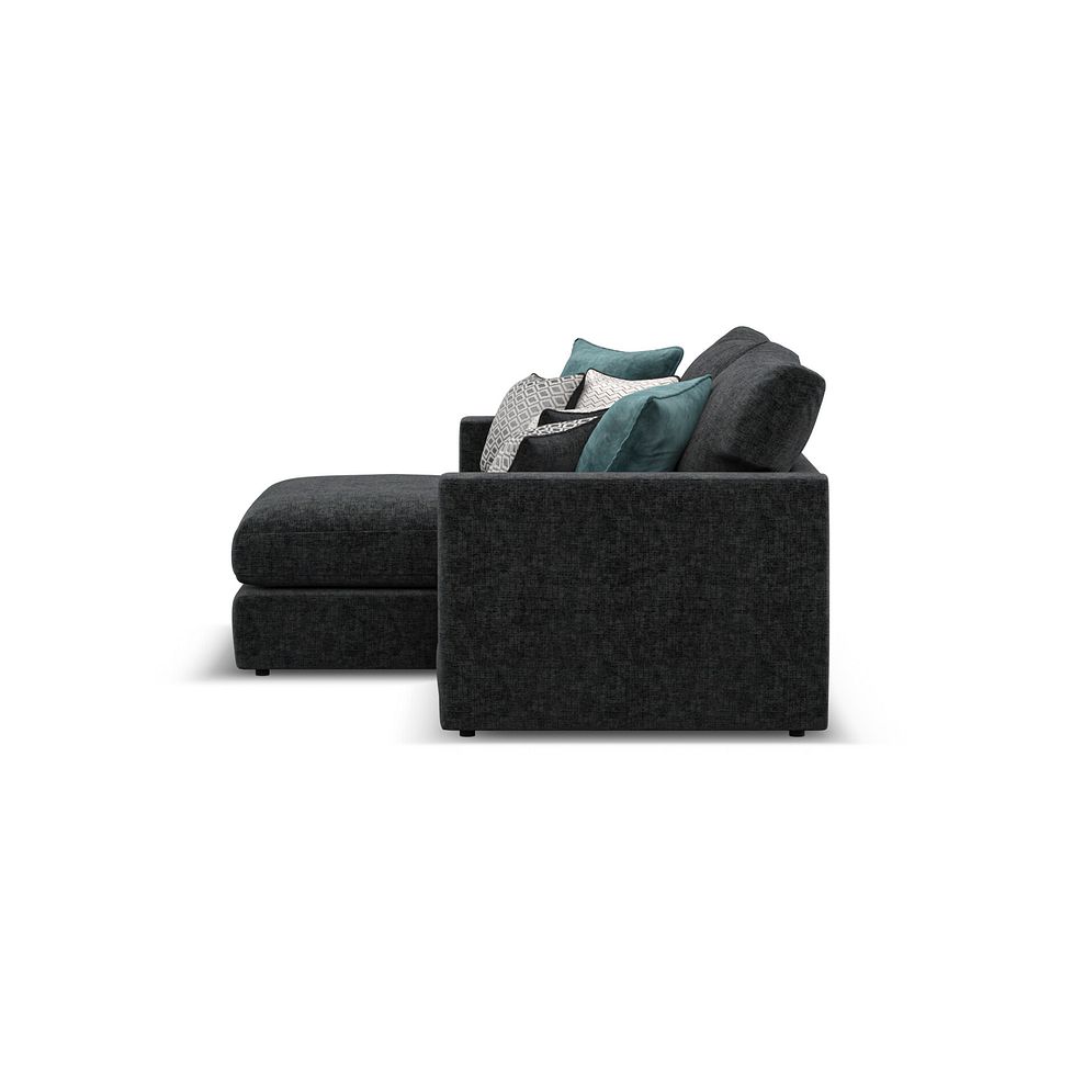 Malvern Modular 2 Seater Left Hand Compact Chaise Sofa in Charcoal fabric - Group 12 3