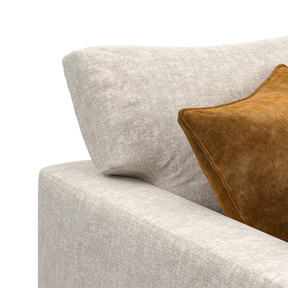 Malvern Modular 2 Seater Right Hand Compact Chaise Sofa in Beige fabric - Group 13 8