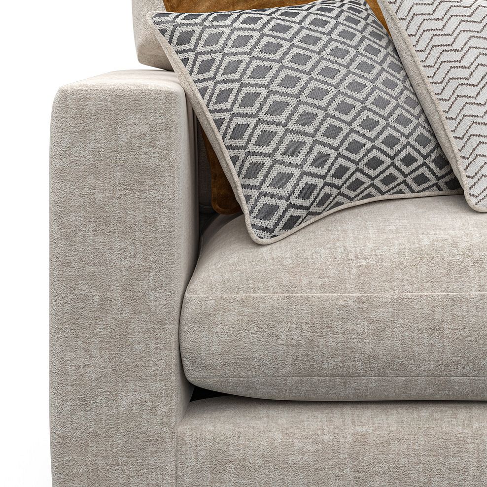 Malvern Modular 2 Seater Right Hand Compact Chaise Sofa in Beige fabric - Group 13 9