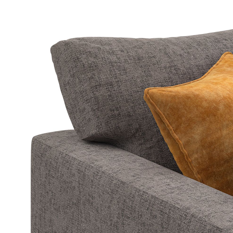 Malvern Modular 2 Seater Right Hand Compact Chaise Sofa in Brown fabric - Group 13 6