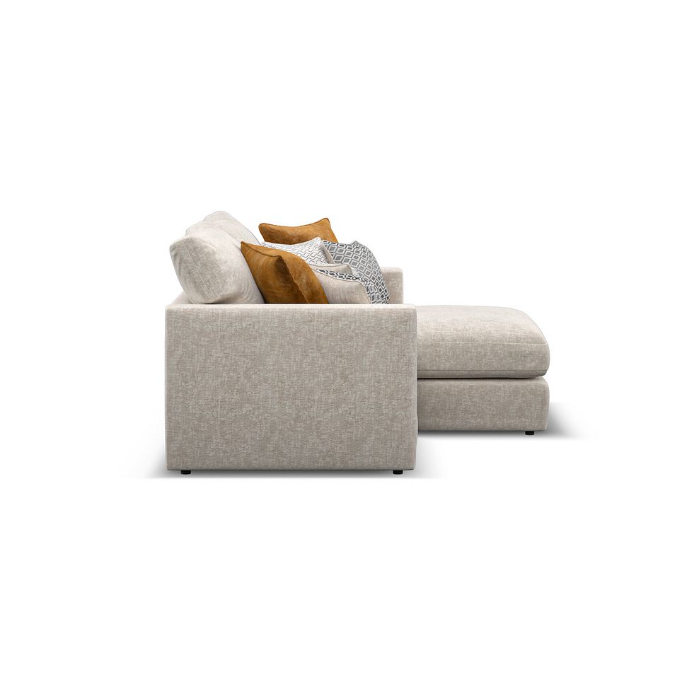 Malvern Modular 2 Seater Right Hand Compact Chaise Sofa in Beige fabric - Group 13 5