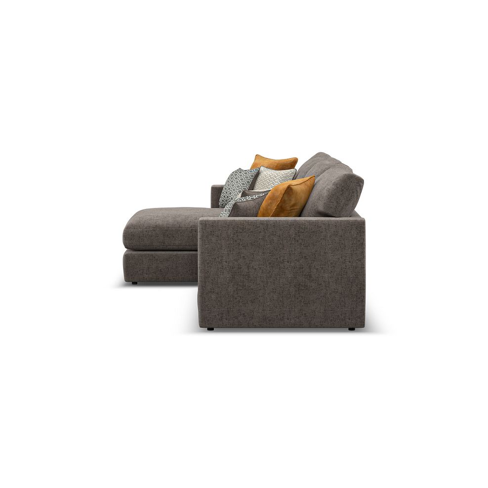 Malvern Modular 3 Seater Left Hand Chaise Sofa in Brown fabric - Group 14 3