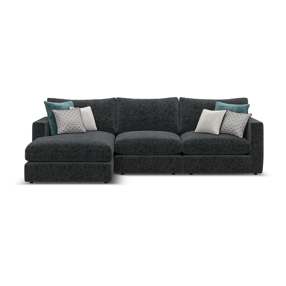 Malvern Modular 3 Seater Left Hand Chaise Sofa in Charcoal fabric - Group 14 2