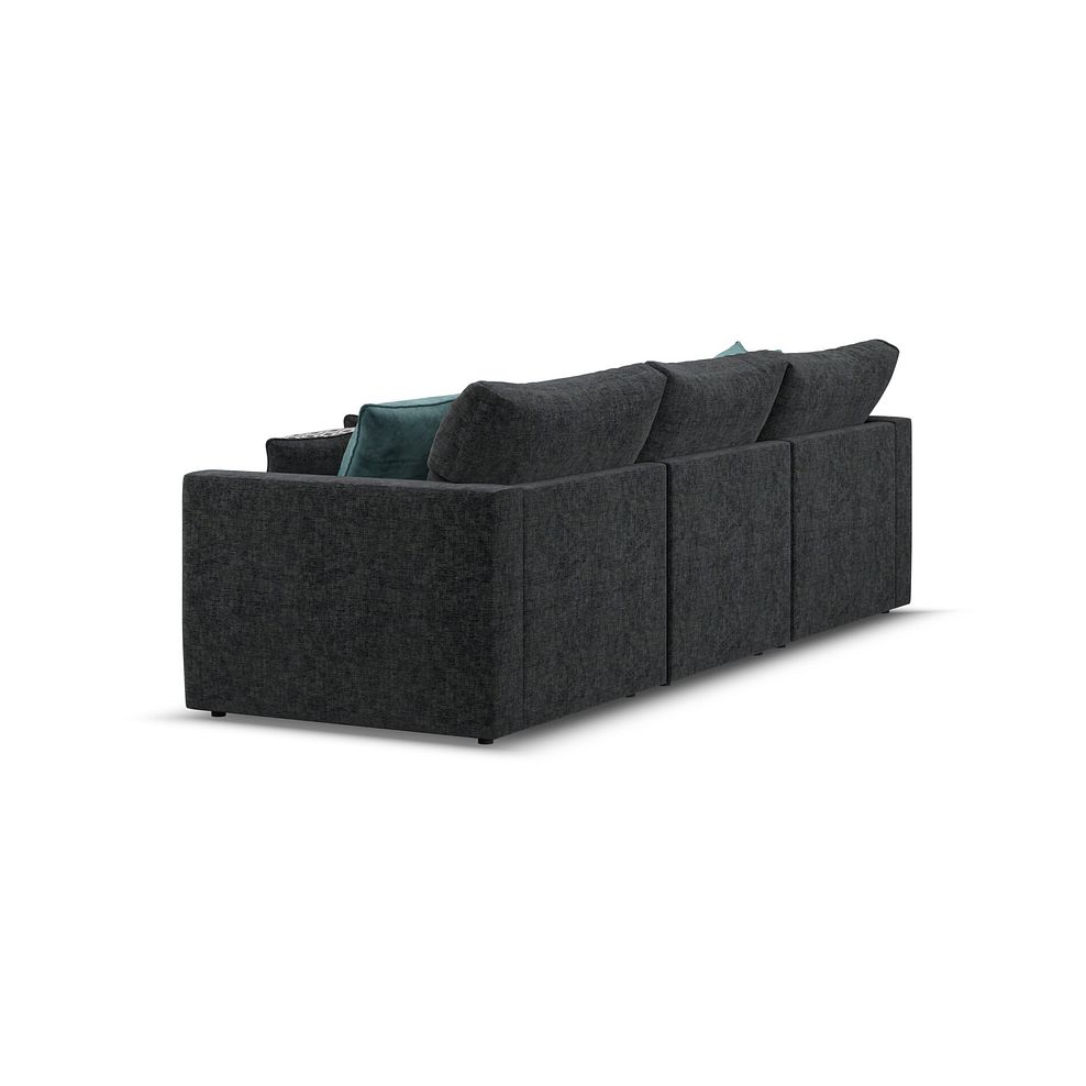 Malvern Modular 3 Seater Left Hand Chaise Sofa in Charcoal fabric - Group 14 4