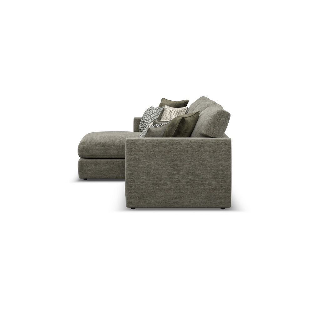 Malvern Modular 3 Seater Left Hand Chaise Sofa in Olive Green fabric - Group 14 4