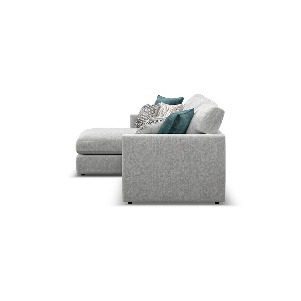 Malvern Modular 3 Seater Left Hand Chaise Sofa in Silver fabric - Group 14 3
