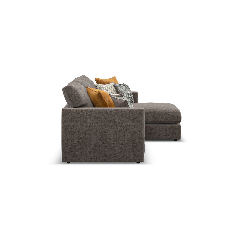 Malvern Modular 3 Seater Right Hand Chaise Sofa in Brown fabric - Group 15 3