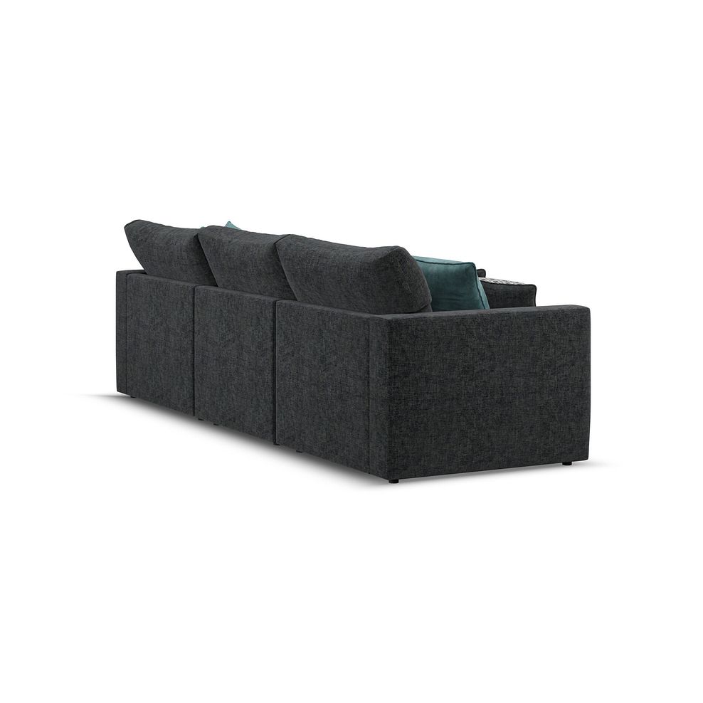 Malvern Modular 3 Seater Right Hand Chaise Sofa in Charcoal fabric - Group 15 4