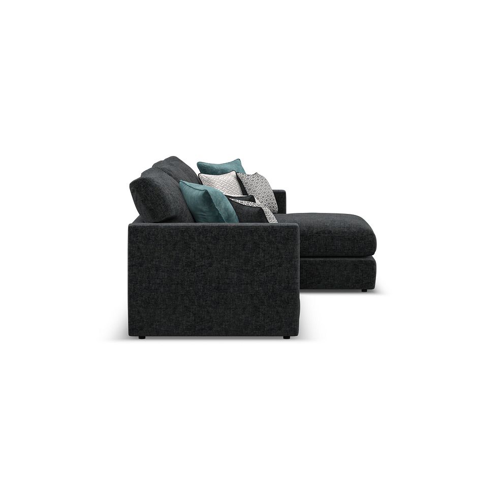 Malvern Modular 3 Seater Right Hand Chaise Sofa in Charcoal fabric - Group 15 3