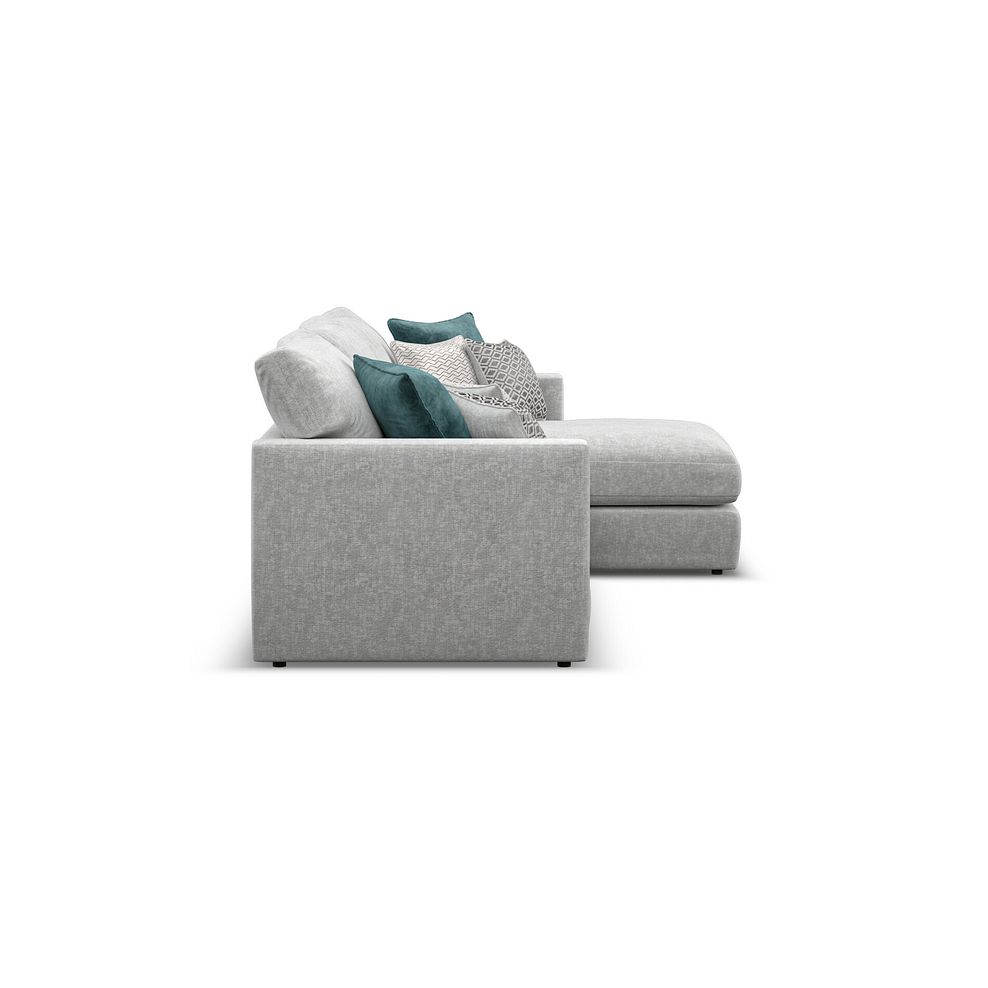 Malvern Modular 3 Seater Right Hand Chaise Sofa in Silver fabric - Group 15 3