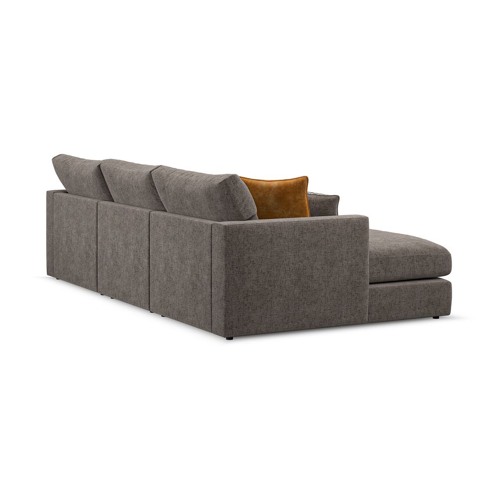 Malvern Modular 3 Seater U-Shape Chaise Sofa in Brown fabric - Group 16 4