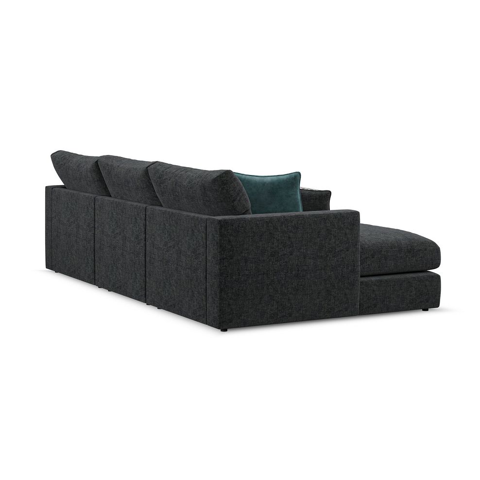 Malvern Modular 3 Seater U-Shape Chaise Sofa in Charcoal fabric - Group 16 4