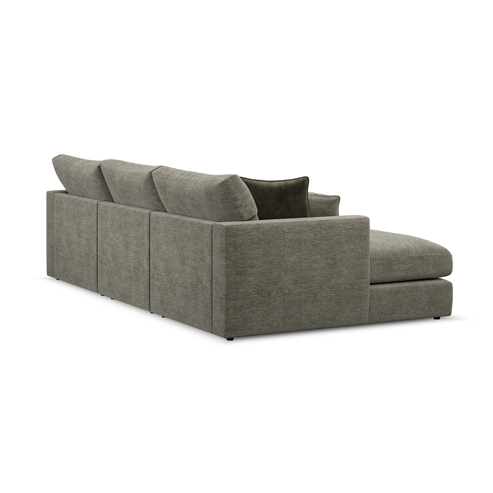 Malvern Modular 3 Seater U-Shape Chaise Sofa in Olive Green fabric - Group 16 3