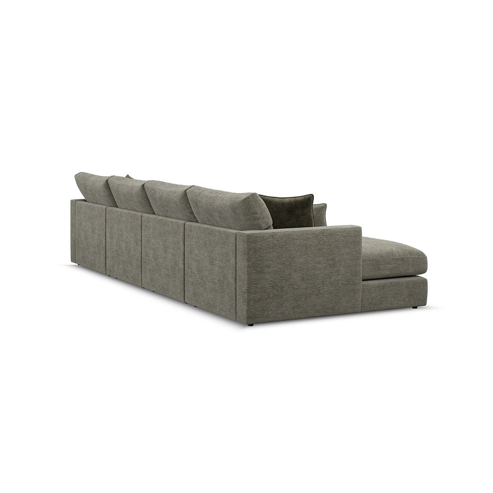 Malvern Modular 4 Seater U-Shape Chaise Sofa in Olive Green fabric - Group 17 3