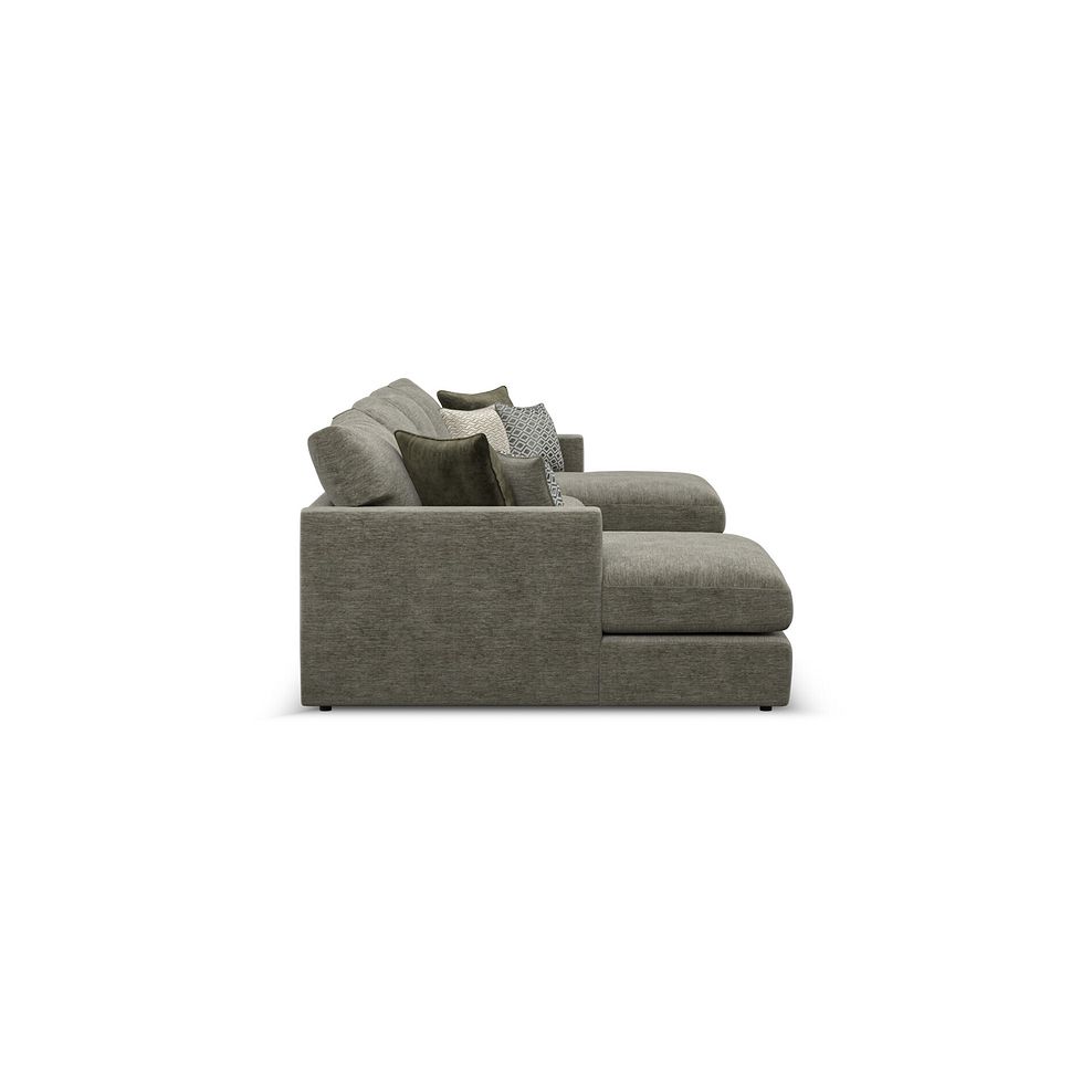 Malvern Modular 4 Seater U-Shape Chaise Sofa in Olive Green fabric - Group 17 4