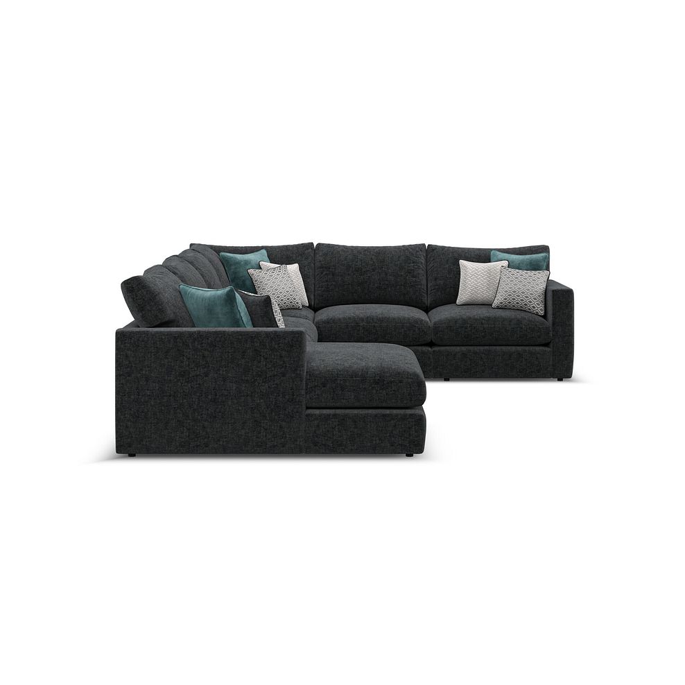 Malvern  Modular 6 Seater Left Hand Corner Sofa with Chaise in Charcoal fabric - Group 18 3