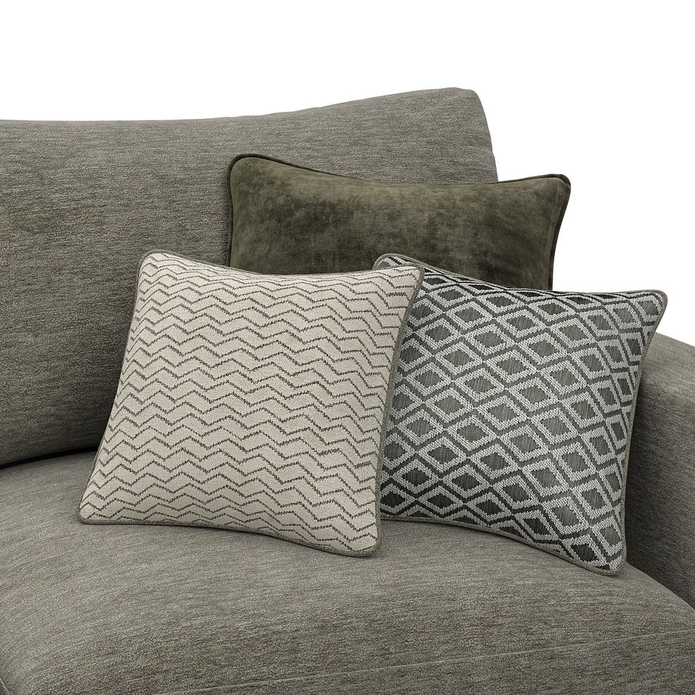 Malvern  Modular 6 Seater Left Hand Corner Sofa with Chaise in Olive Green fabric - Group 18 7