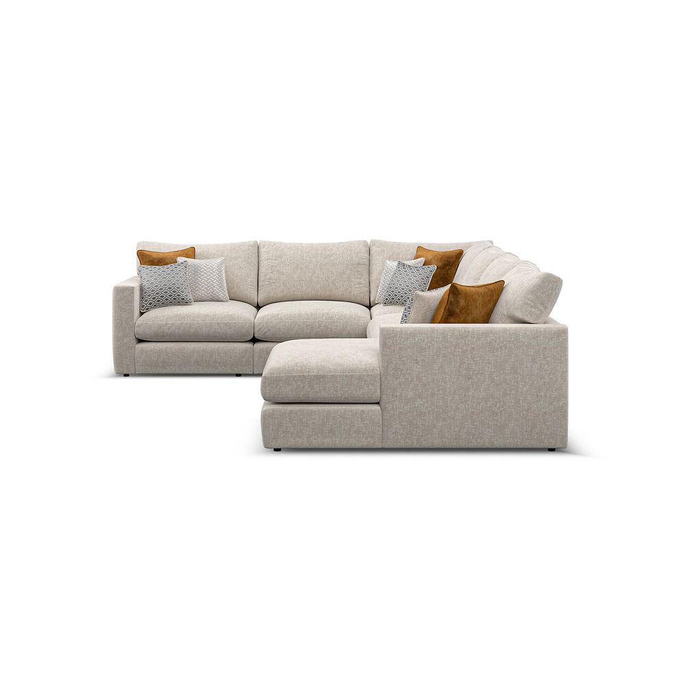 Malvern Modular 6 Seater Right Hand Corner Sofa with Chaise in Beige fabric - Group 19 5