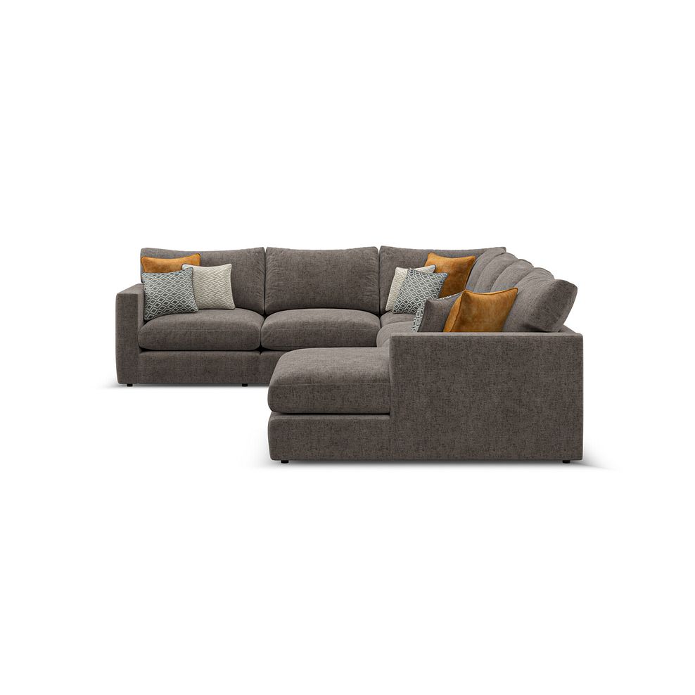 Malvern Modular 6 Seater Right Hand Corner Sofa with Chaise in Brown fabric - Group 19 3