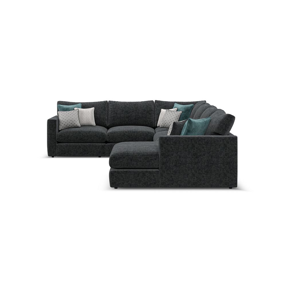 Malvern Modular 6 Seater Right Hand Corner Sofa with Chaise in Charcoal fabric - Group 19 3