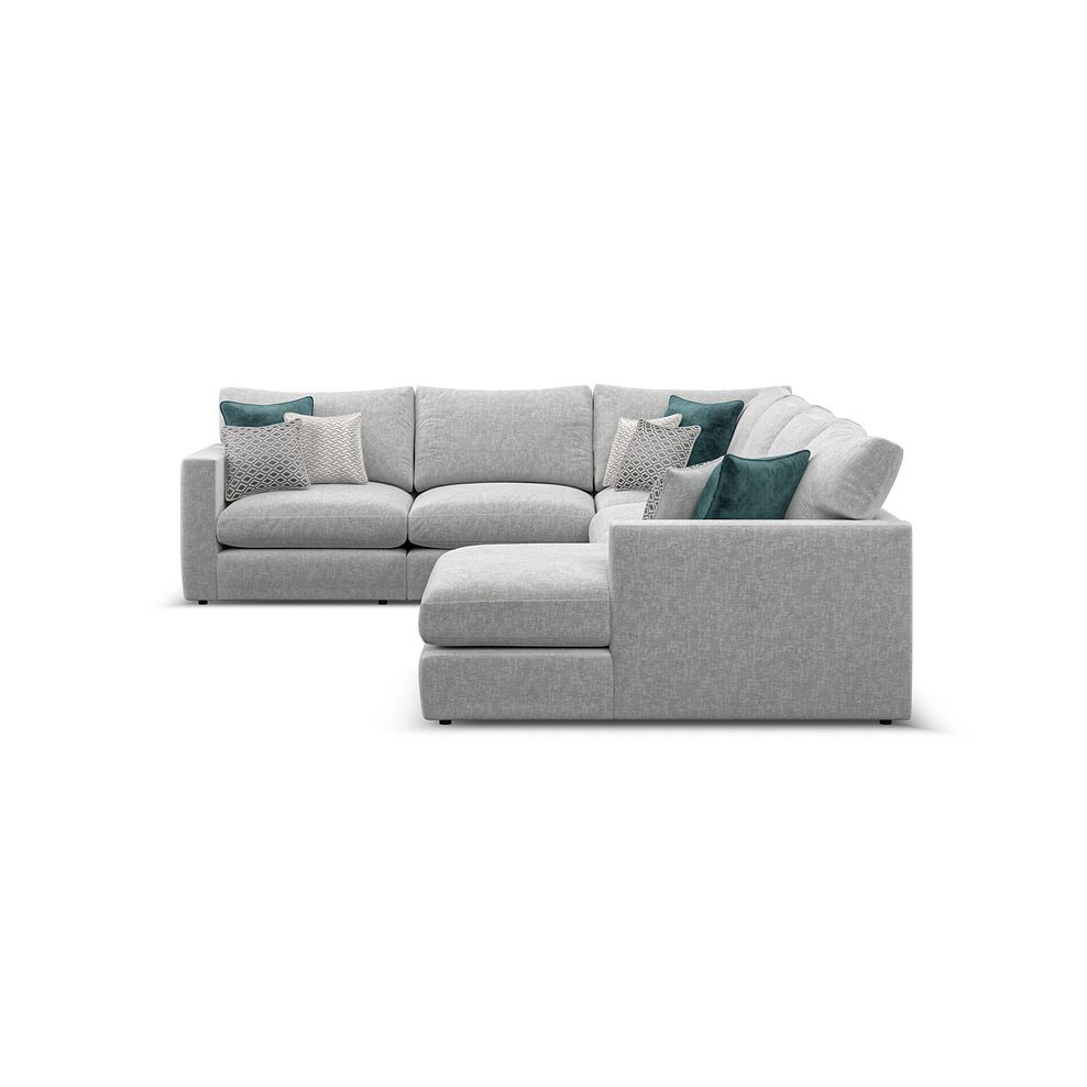 Malvern Modular 6 Seater Right Hand Corner Sofa with Chaise in Silver fabric - Group 19 3