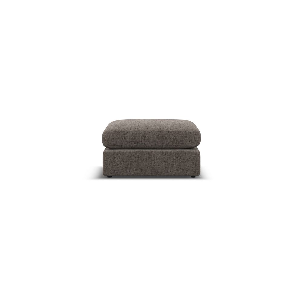Malvern Small Fender Footstool in Brown fabric 2