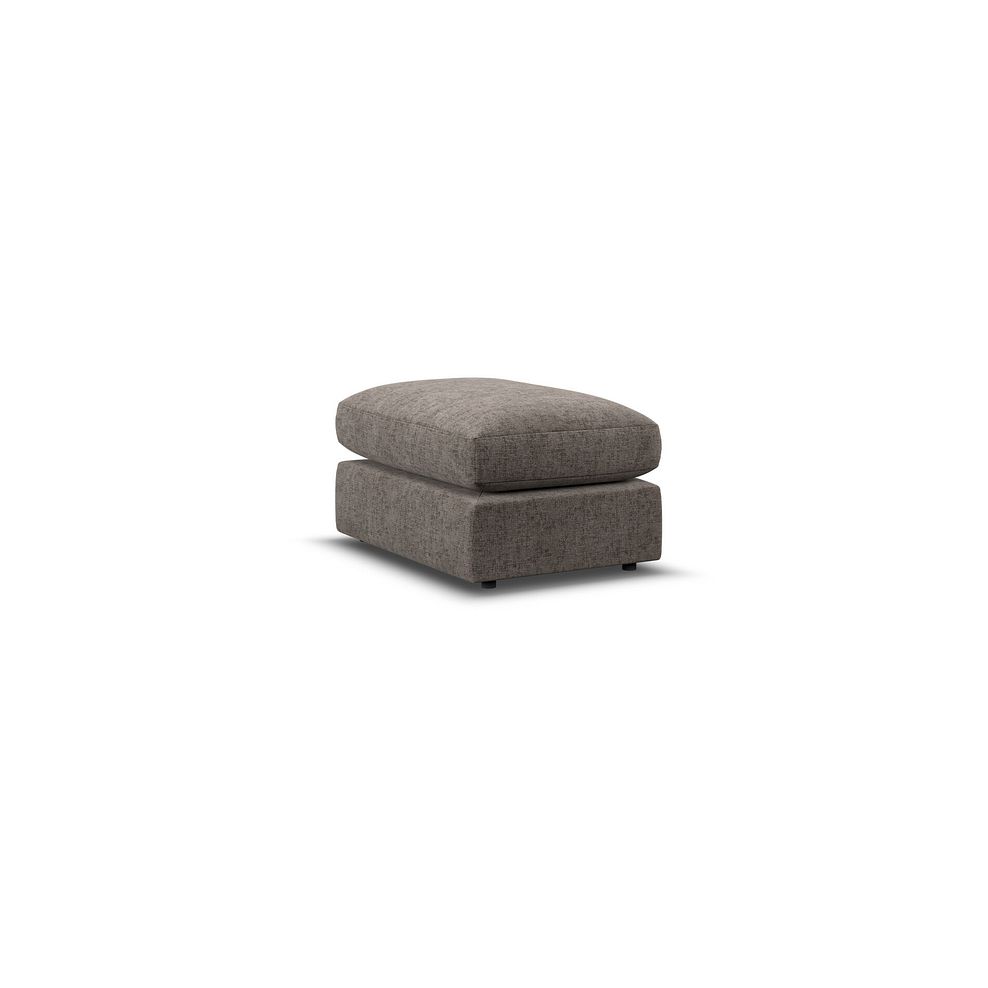 Malvern Small Fender Footstool in Brown fabric 3