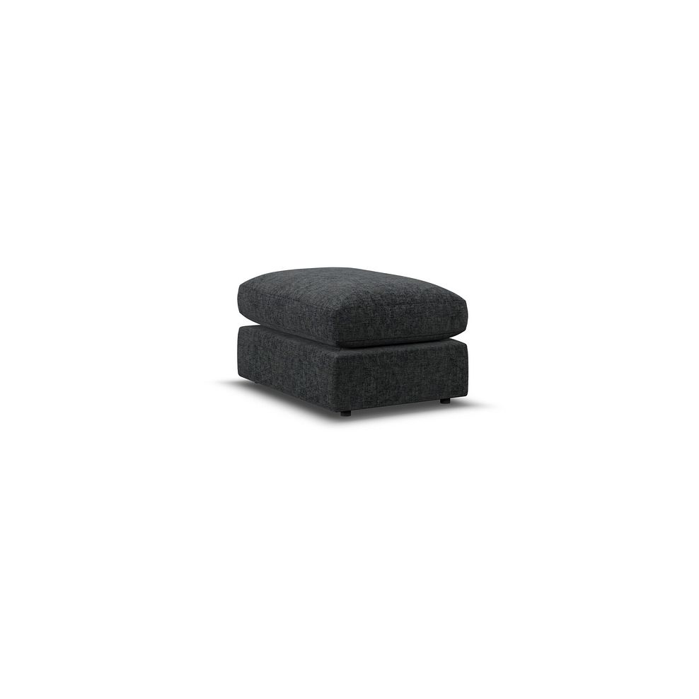 Malvern Small Fender Footstool in Charcoal fabric 3