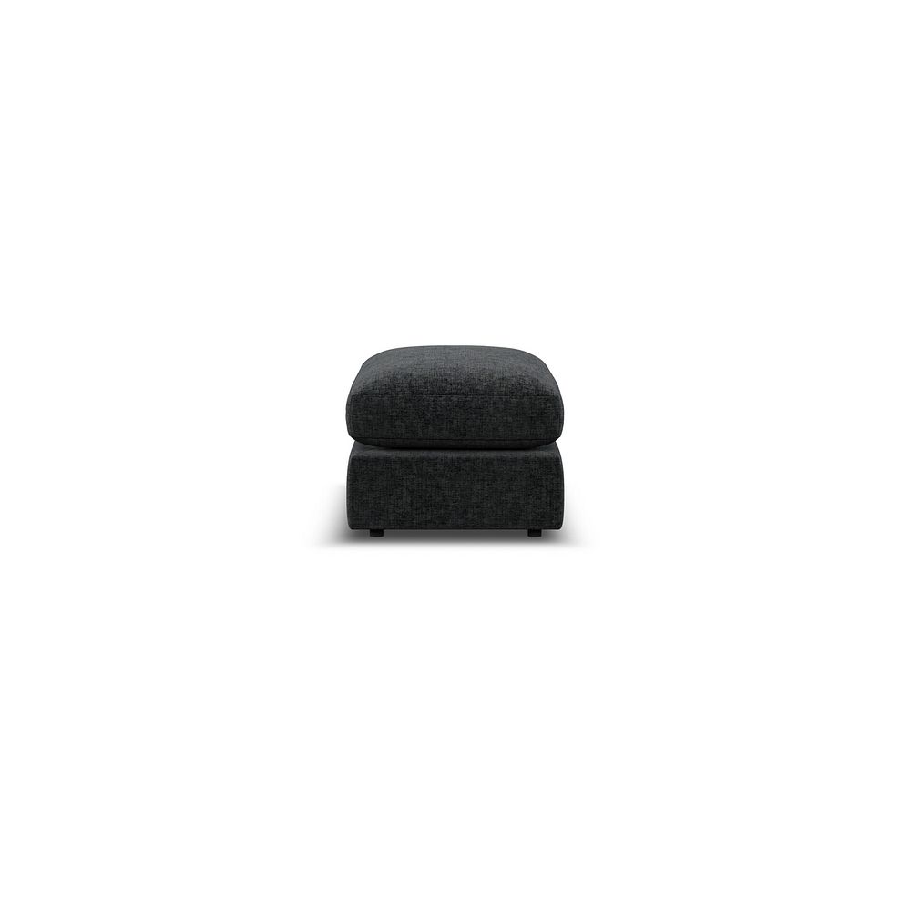 Malvern Small Fender Footstool in Charcoal fabric 4