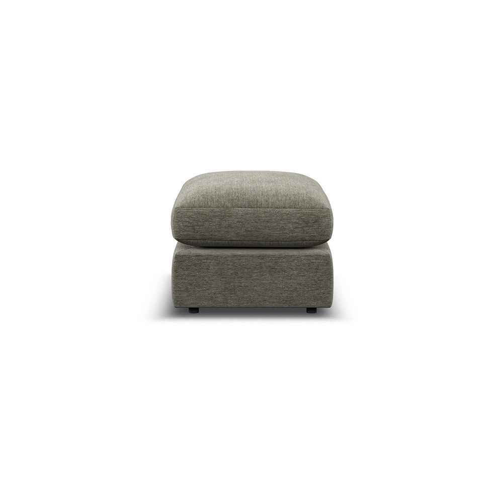 Malvern Small Fender Footstool in Olive Green fabric 4