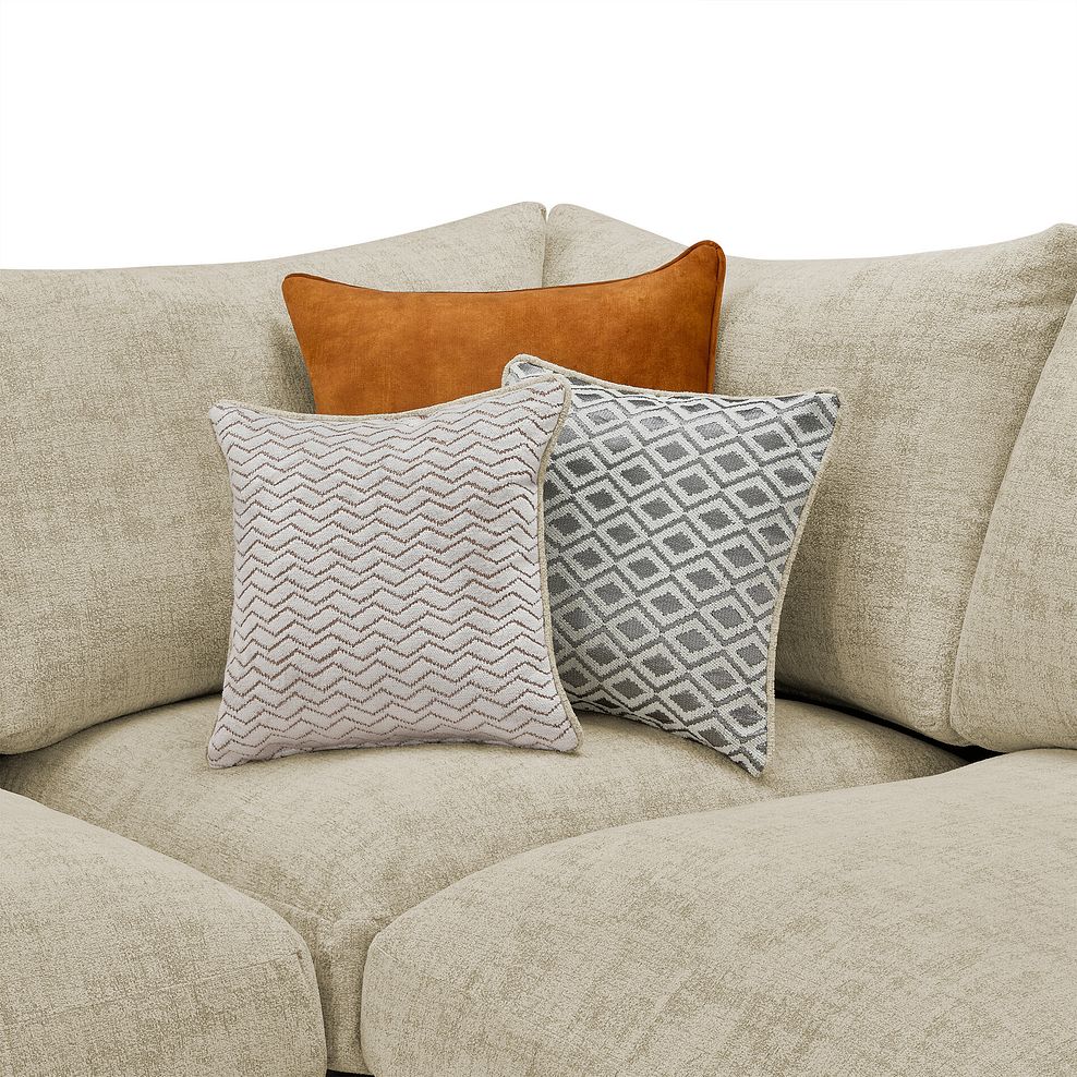 Malvern Small U-Shape Modular Corner Sofa in Beige fabric - Group 10 5