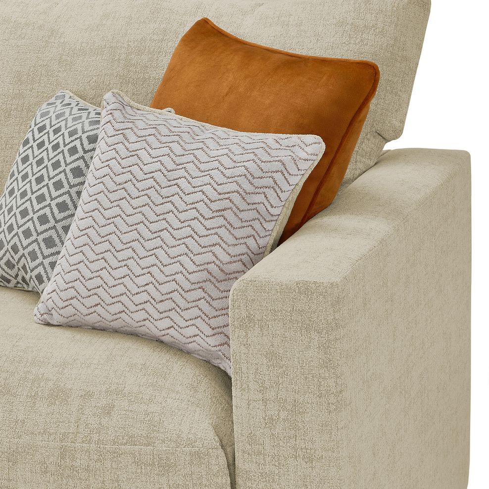 Malvern Small U-Shape Modular Corner Sofa in Beige fabric - Group 10 6