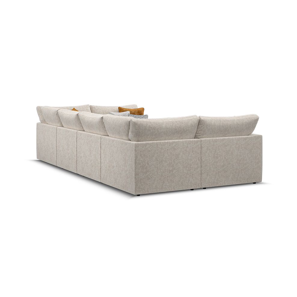 Malvern Small U-Shape Modular Corner Sofa in Beige fabric - Group 10 3
