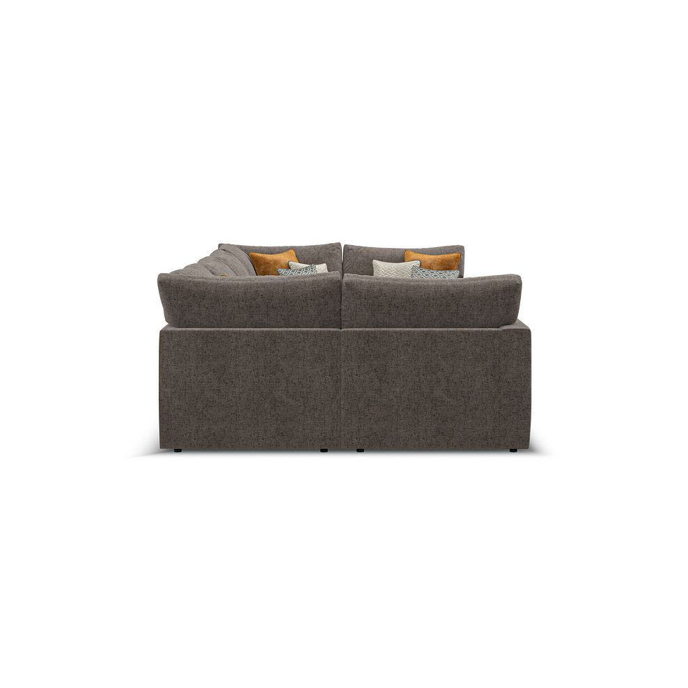 Malvern Small U-Shape Modular Corner Sofa in Brown fabric - Group 10 4