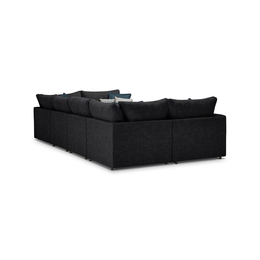 Malvern Small U-Shape Modular Corner Sofa in Charcoal fabric - Group 10 3
