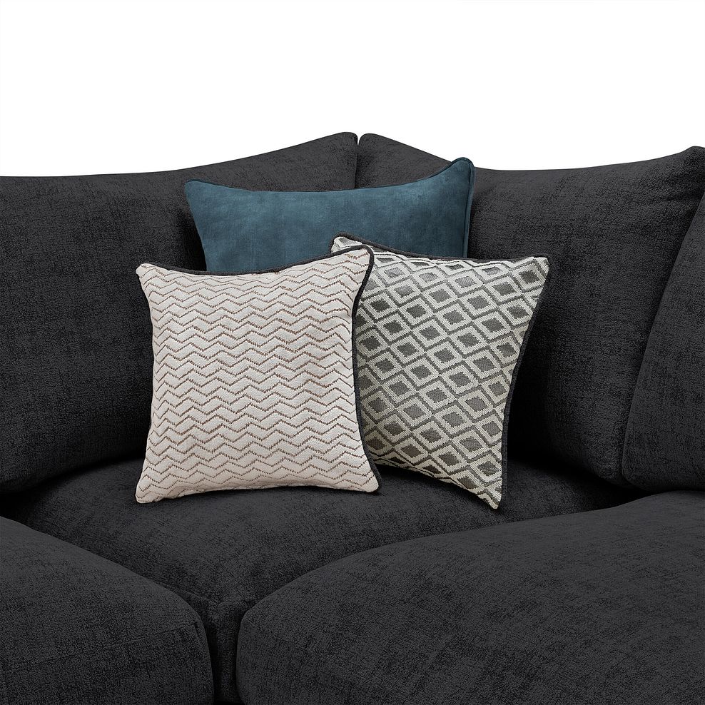 Malvern Small U-Shape Modular Corner Sofa in Charcoal fabric - Group 10 5