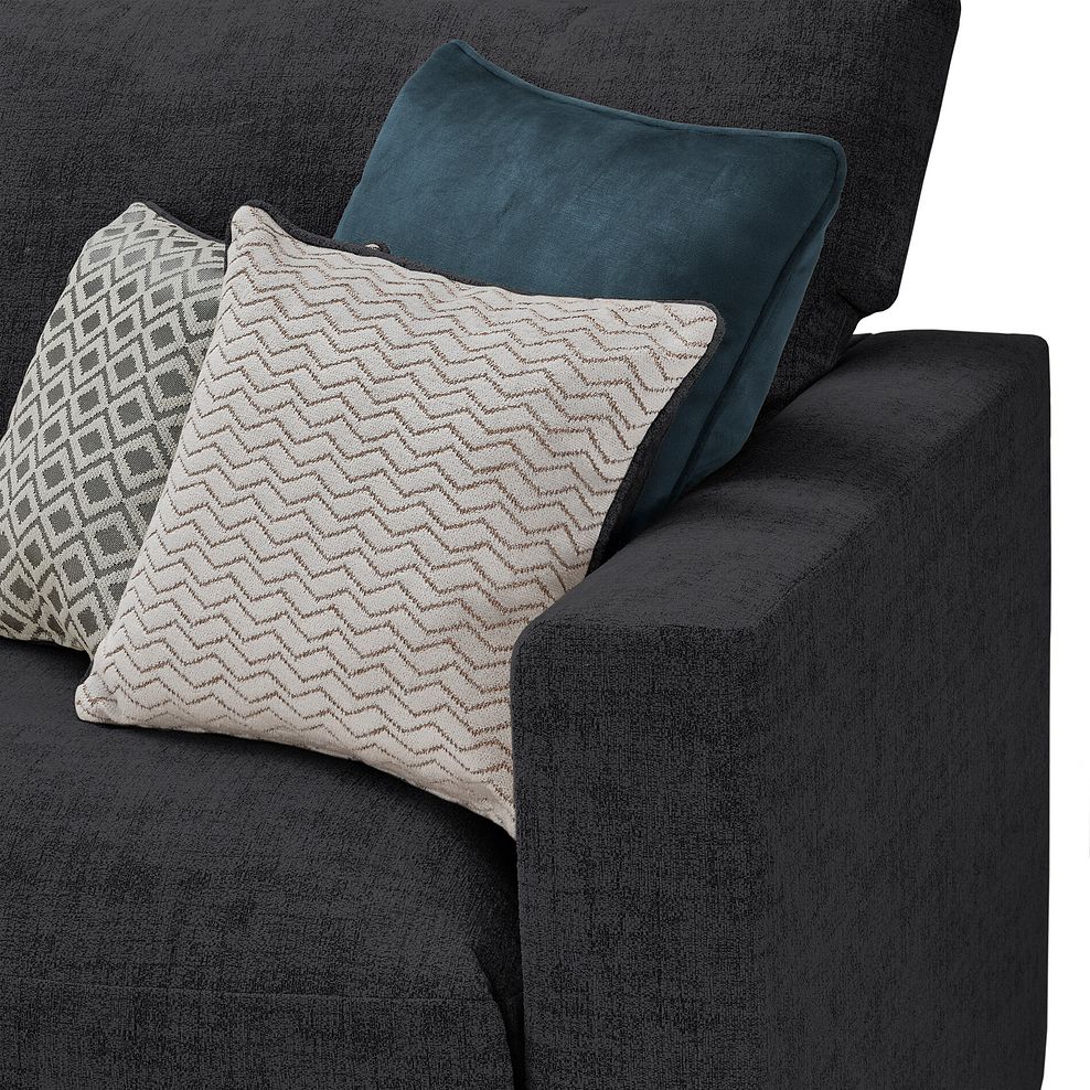 Malvern Small U-Shape Modular Corner Sofa in Charcoal fabric - Group 10 6