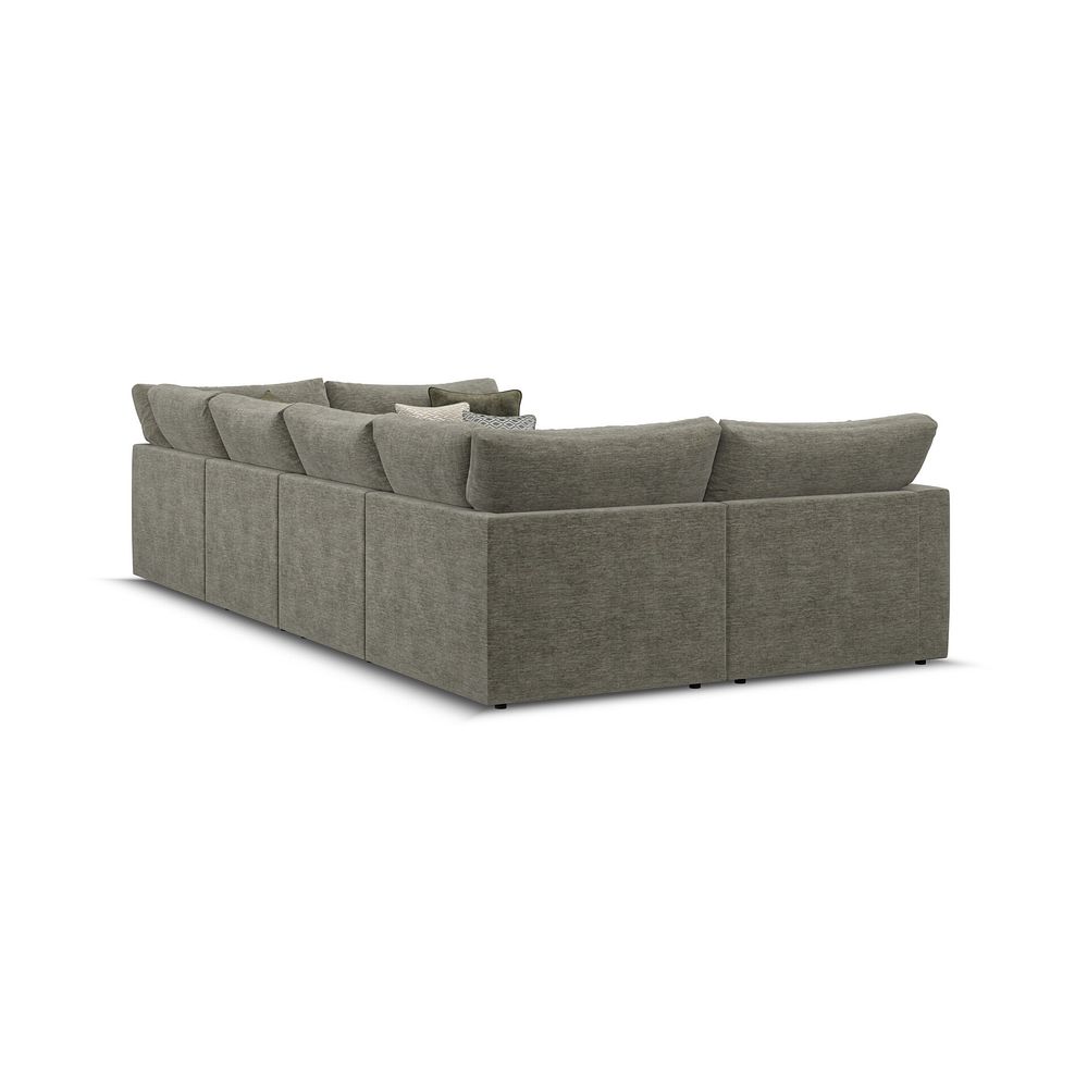 Malvern Small U-Shape Modular Corner Sofa in Olive Green fabric - Group 10 3