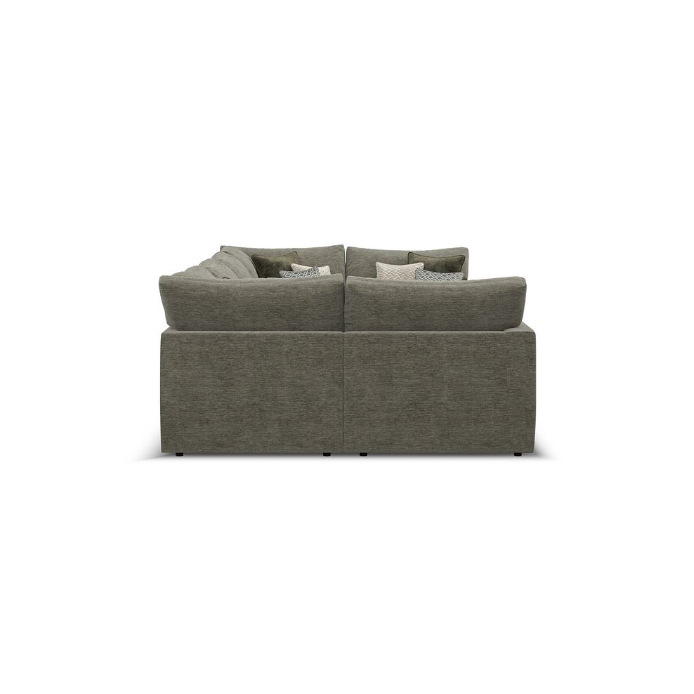 Malvern Small U-Shape Modular Corner Sofa in Olive Green fabric - Group 10 4