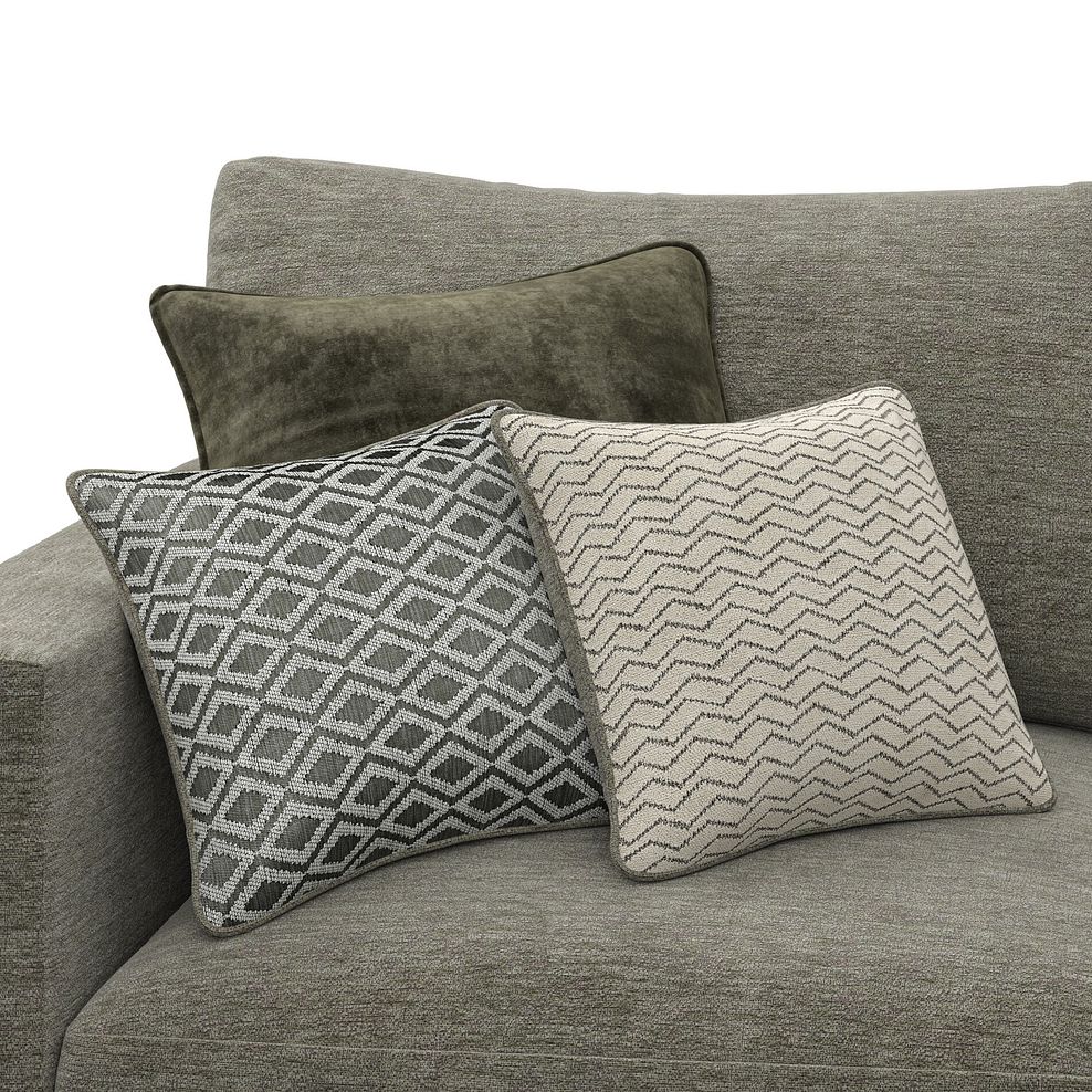 Malvern Small U-Shape Modular Corner Sofa in Olive Green fabric - Group 10 6