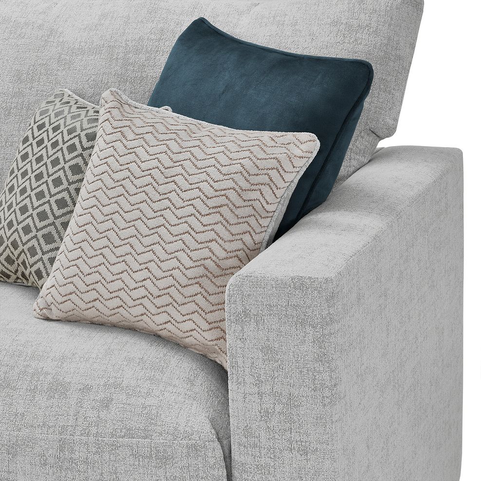 Malvern Small U-Shape Modular Corner Sofa in Silver fabric - Group 10 6