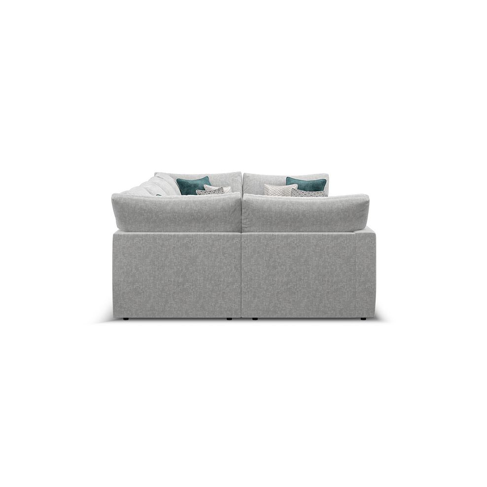 Malvern Small U-Shape Modular Corner Sofa in Silver fabric - Group 10 4